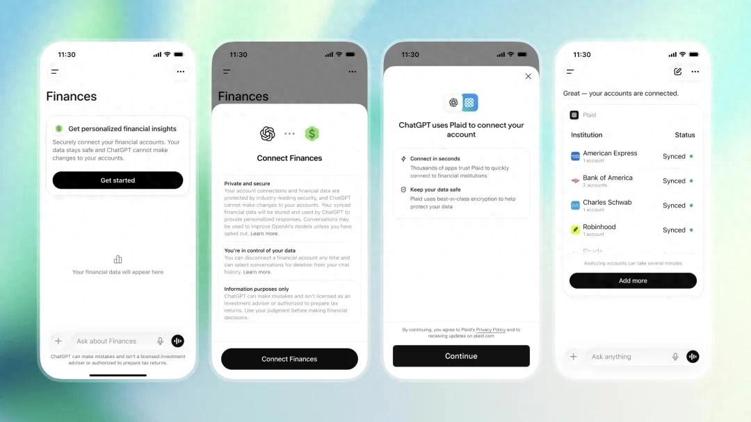 5月15日OpenAI推出ChatGPT个人理财工具,仅面向美国用户-第1张图片-开云手机入口官网下载-开云app官方最新下载--V3.6.9 5月15日OpenAI推出ChatGPT个人理财工具,仅面向美国用户-第1张图片-开云手机入口官网下载-开云app官方最新下载--V3.6.9